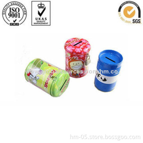 Money Box for Saving Coin, Round Shape, Best Choice for Promotional or Gift Seasons